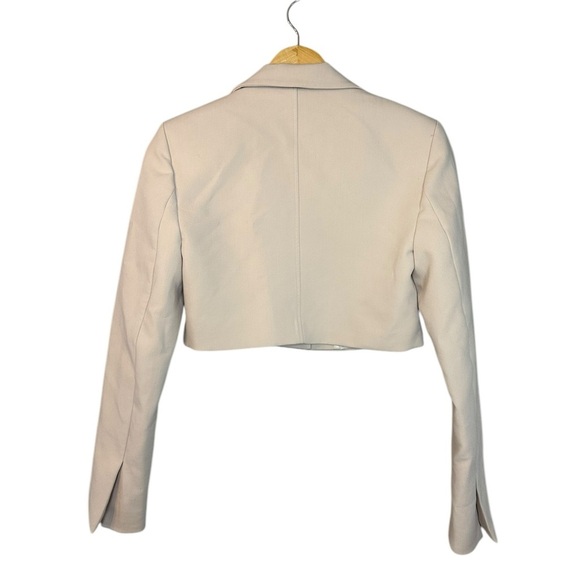 ZARA 2PIECES CROPPED BLAZER AND SPLIT SKIRT in Bone XS - Picture 8 of 16